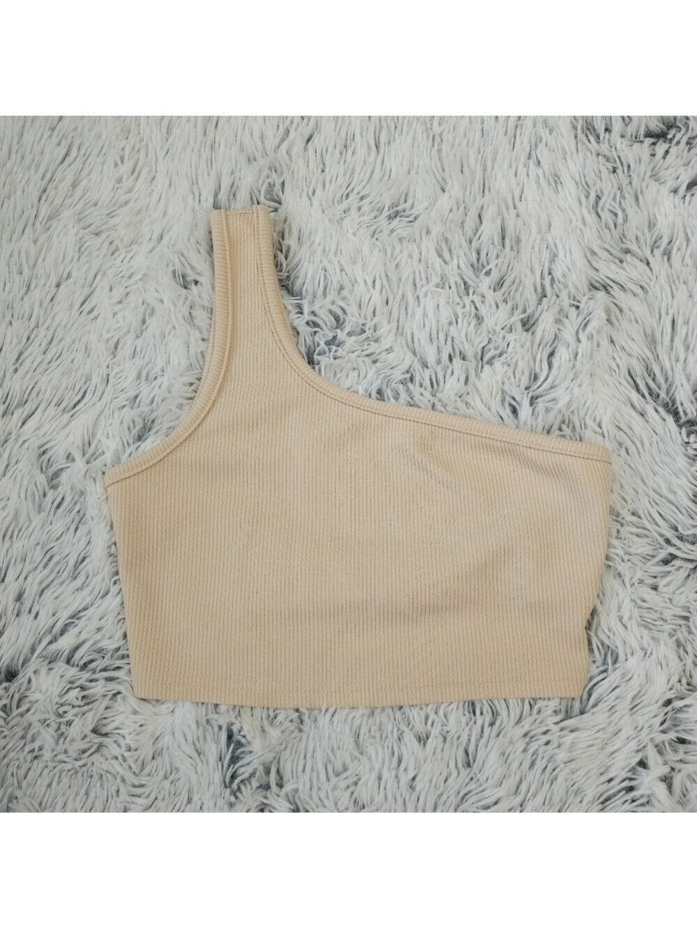 3 for $10 Shein One Shoulder Ribbed Crop Top size XS